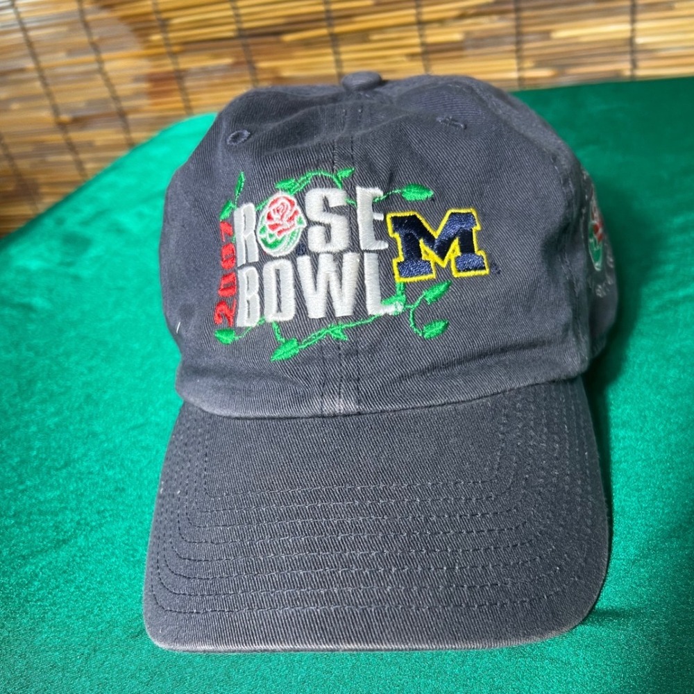 Twins Enterprise OSFA Hat Rose Bowl 2007 Michigan Navy Blue Cotton
